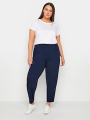Evans Blue Jersey Tapered Trousers - Image 2 of 2