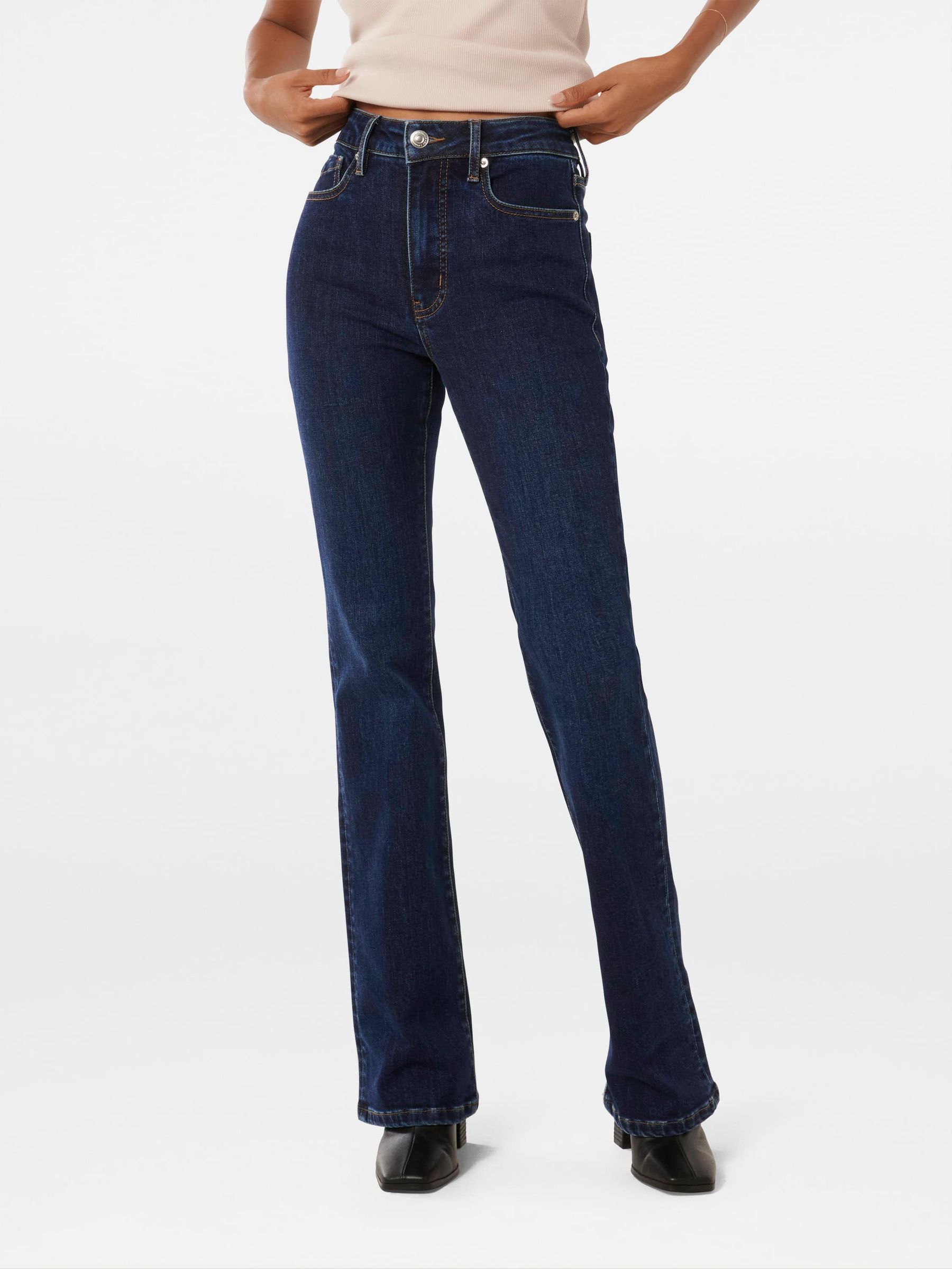 Buy Forever New Blue Petite Eloise Classic Bootcut Jeans from Next Luxembourg