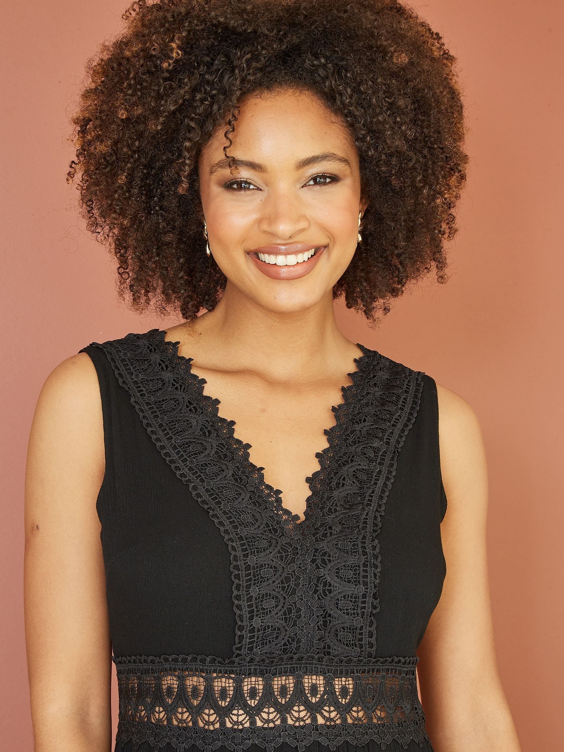 Black lace sundress new arrivals