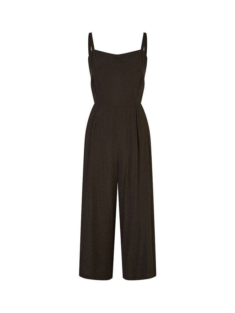 Mela Black Viscose Tie Back Jumpsuit With Pockets - Image 5 of 5 Mela Black Viscose Tie Back Jumpsuit With Pockets - Image 5 of 5