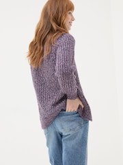FatFace Purple Alicia Cardigan - Image 3 of 6
