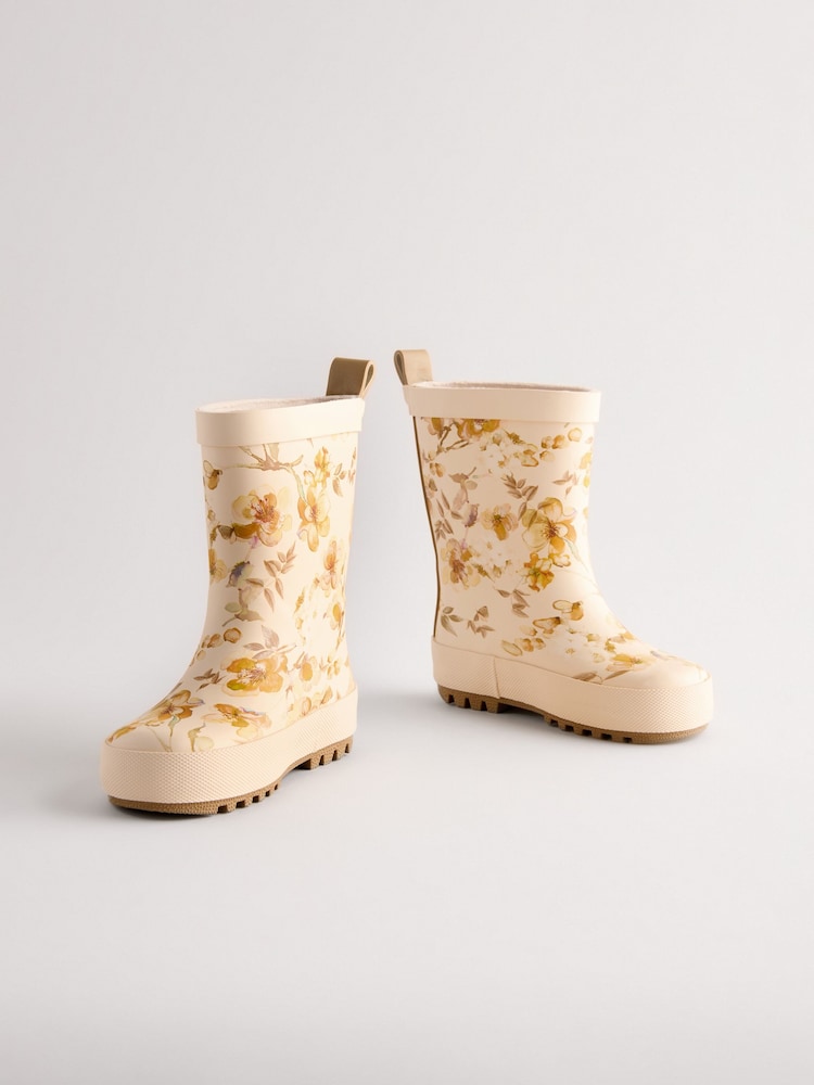 Yellow Print Wellies - Image 1 of 5