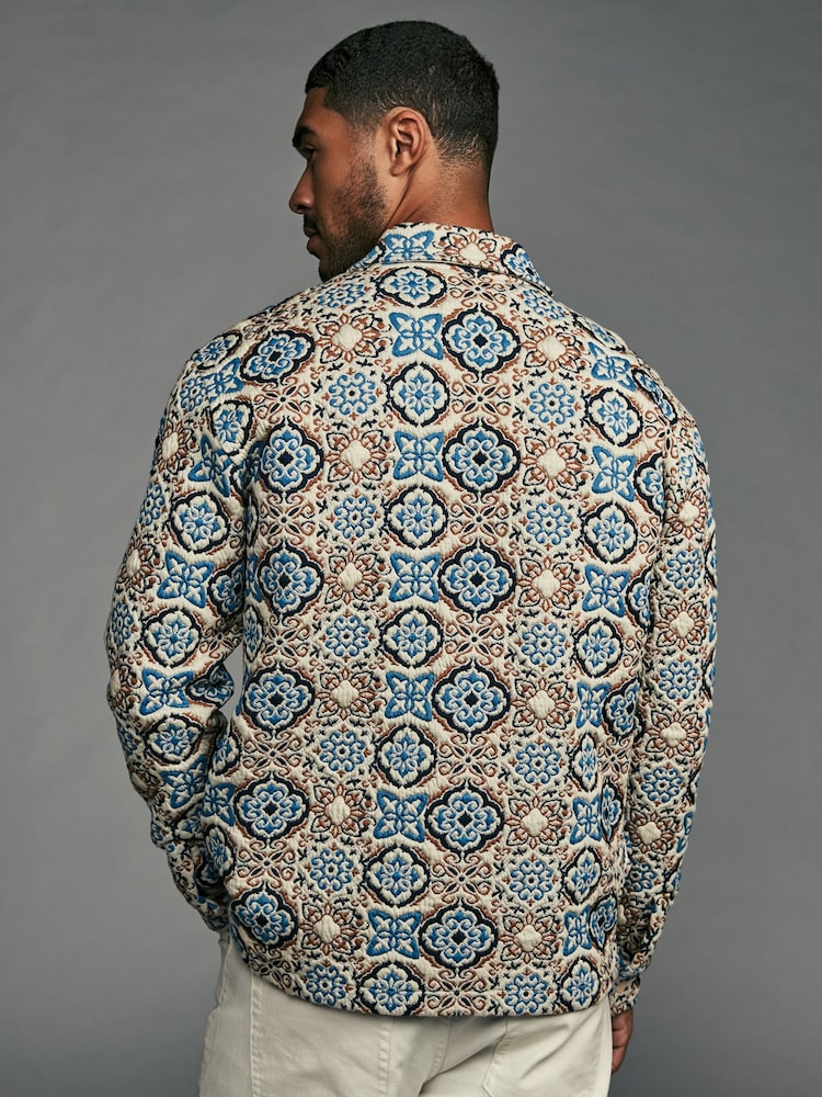 Multi Floral Quilted Tapestry Shacket - Image 2 of 9