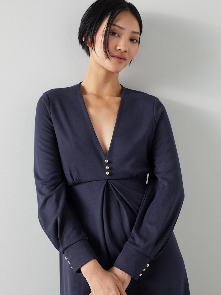 LK Bennett Jenny Petite Lenzing™ EcoVero™ Viscose Blend Dress - Image 3 of 3