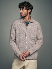 Natural Floral Quilted Tapestry Shacket - Image 3 of 10