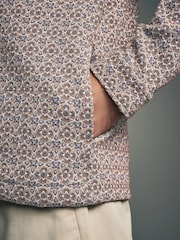 Natural Floral Quilted Tapestry Shacket - Image 4 of 10