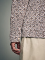 Natural Floral Quilted Tapestry Shacket - Image 5 of 10