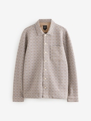 Natural Floral Quilted Tapestry Shacket - Image 6 of 10