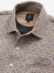 Natural Floral Quilted Tapestry Shacket - Image 8 of 10