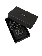 Dolce & Gabbana Mens Leather Black Wallet with Chain Strap and Logo Detailing - Image 2 of 6