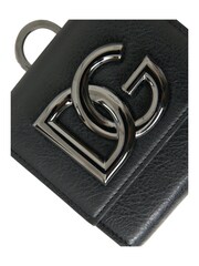 Dolce & Gabbana Mens Leather Black Wallet with Chain Strap and Logo Detailing - Image 4 of 6