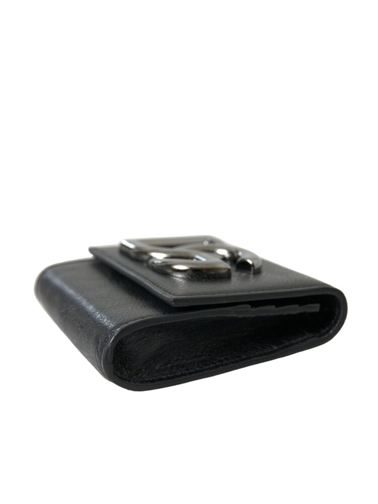 Dolce & Gabbana Mens Leather Black Wallet with Chain Strap and Logo Detailing - Image 6 of 6