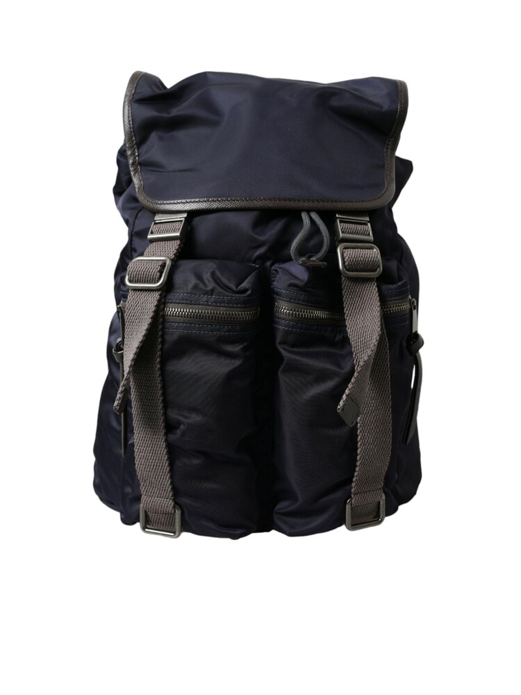 Dolce & Gabbana Blue Nylon Leather Rucksack Backpack Bag with Buckle Closure - Image 1 of 6