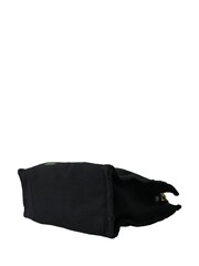 Dolce & Gabbana Floral Embroidered Tote Black Bag with Gold Metal Detailing - Image 6 of 6