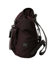 Dolce & Gabbana Maroon Nylon Leather Rucksack Backpack with Metal Detailing - Image 5 of 6