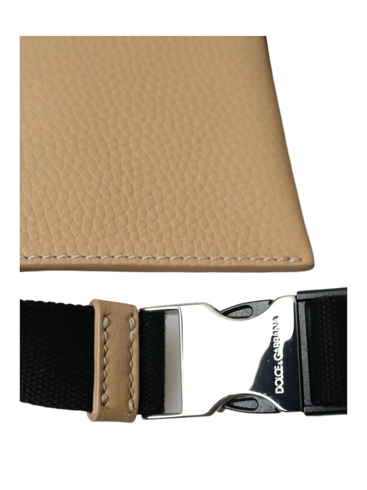 Dolce & Gabbana Brown Leather Belt Bag with Zipper Closure and Internal Pockets - Image 6 of 6
