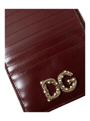 Dolce & Gabbana Natural Leather Card Holder with Zipper Closure and Logo Detail - Image 5 of 6