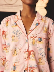 Cath Kidston Pink Paddington Party Button Up 100% Cotton Pyjamas - Image 4 of 12