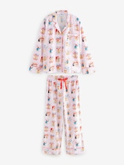 Cath Kidston Pink Paddington Party Button Up 100% Cotton Pyjamas - Image 8 of 12