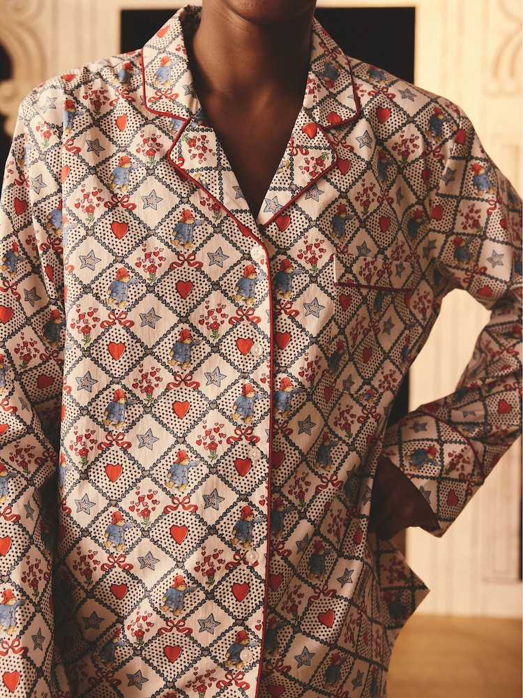 Cath Kidston Paddington Check Button Up 100% Cotton Pyjamas - Image 4 of 9