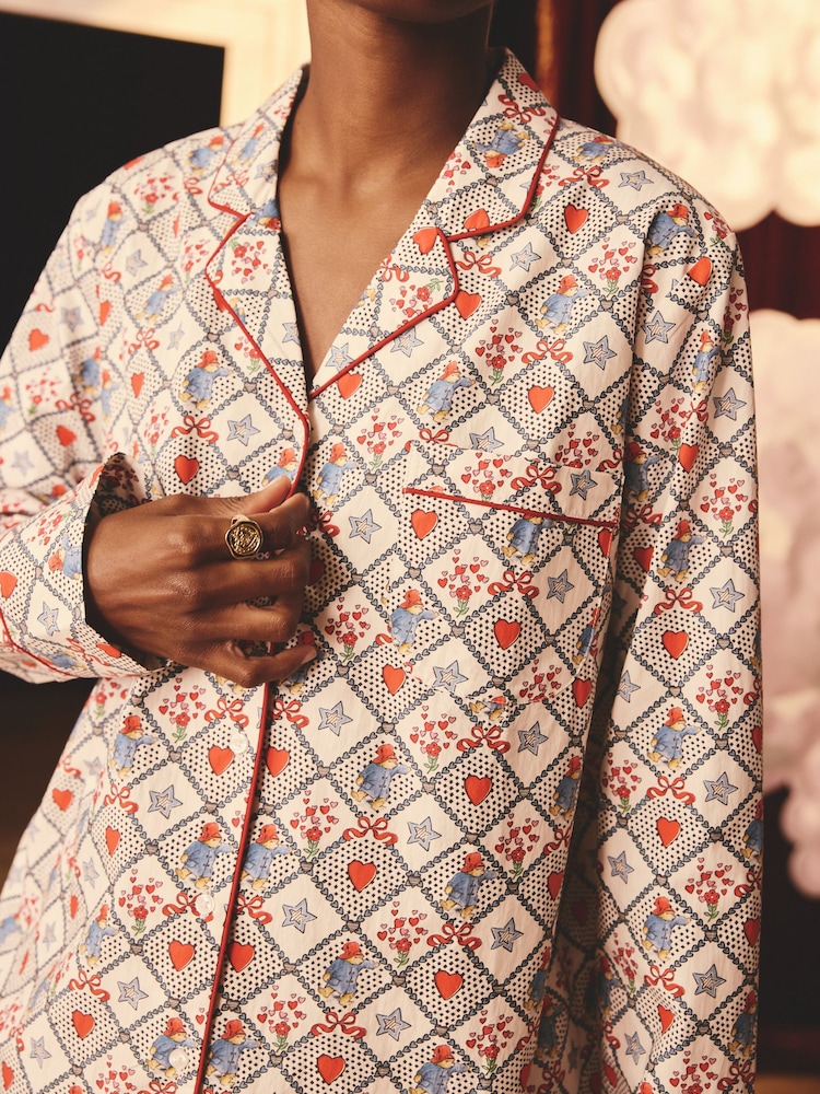 Cath Kidston Paddington Check Button Up 100% Cotton Pyjamas - Image 5 of 9