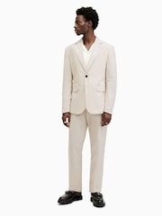 AllSaints Cream Mars Trousers - Image 4 of 8