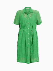 AllSaints Green Athea Crochet Dress - Image 7 of 7