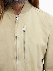 AllSaints Kemble Bomberjacke aus Veloursleder - Bild 2 von 6