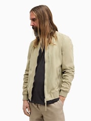 AllSaints Kemble Bomberjacke aus Veloursleder - Bild 4 von 6