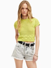 AllSaints Green Briar Top - Image 1 of 7