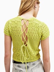 AllSaints Green Briar Top - Image 4 of 7
