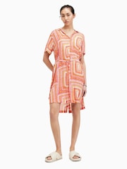 AllSaints Orange Athea Luisa Dress - Image 1 of 6