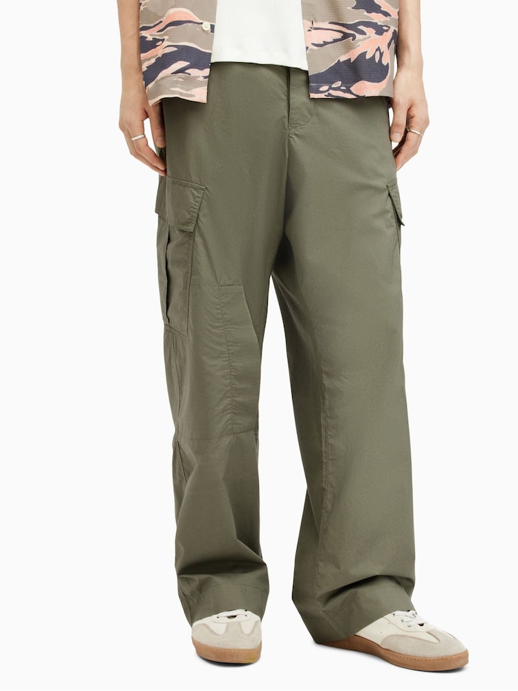 AllSaints Green Verge Trousers - Image 1 of 8