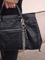 Silver Tone Bag Charm Chain - Image 3 of 3