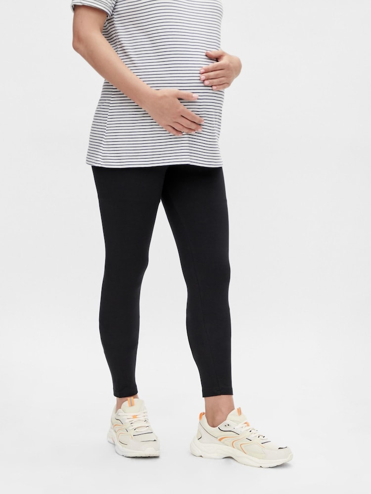 Mamalicious Black Maternity Leggings 2 Pack - Image 2 of 5
