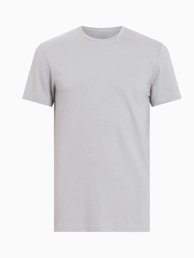 AllSaints Grey Tonic Short Sleeve Crew T-Shirt - Image 5 of 5 AllSaints Grey Tonic Short Sleeve Crew T-Shirt - Image 5 of 5