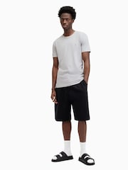 AllSaints Light Grey Tonic Short Sleeve Crew T-Shirt - Image 3 of 6