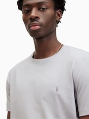 AllSaints Light Grey Tonic Short Sleeve Crew T-Shirt - Image 5 of 6