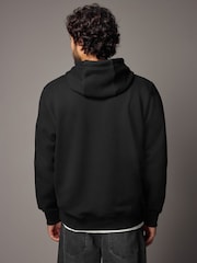 Black Heavyweight 100% Cotton Hoodie - Image 4 of 9