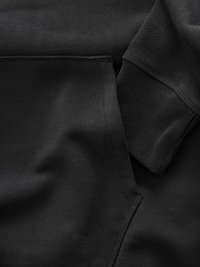 Black Heavyweight 100% Cotton Hoodie - Image 9 of 9