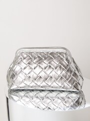 Lipsy Silver Pouch Clutch Bag - Image 3 of 4