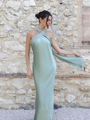 Rewritten Roma Halterneck Bridesmaid Dress - Image 3 of 7