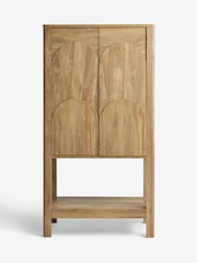 Mid Natural Arches Mango Effect Drinks Cabinet - Image 5 of 8