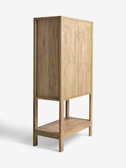 Mid Natural Arches Mango Effect Drinks Cabinet - Image 7 of 8