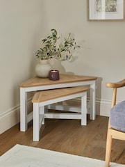Cream Malvern Set of 2 Nest of Tables - Image 1 of 7