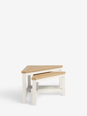 Cream Malvern Set of 2 Nest of Tables - Image 3 of 7