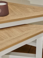 Cream Malvern Set of 2 Nest of Tables - Image 6 of 7
