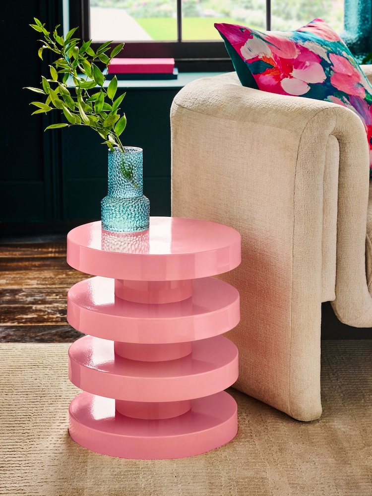 Pink Layered Side Table - Image 1 of 5