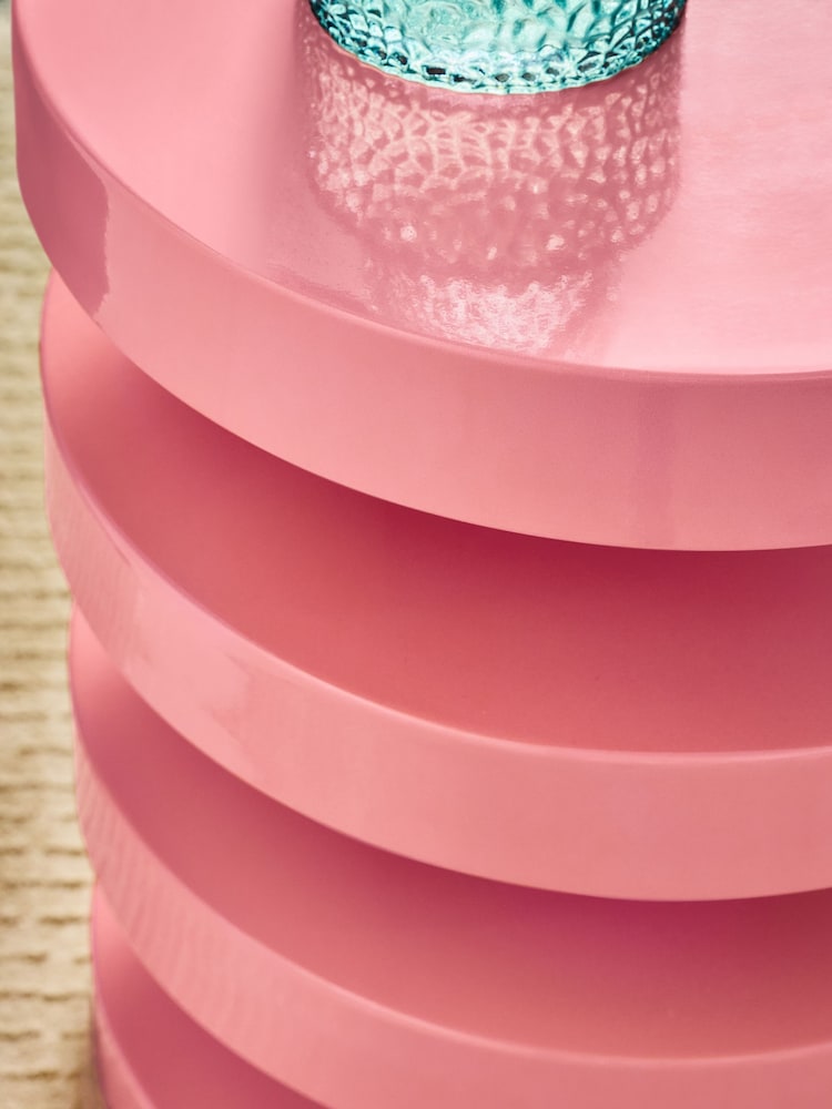 Pink Layered Side Table - Image 2 of 5