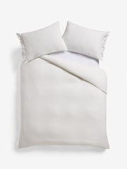 100% Cotton Supersoft Brushed Frill Duvet Cover and Pillowcase Set - Изображение 5 из 5